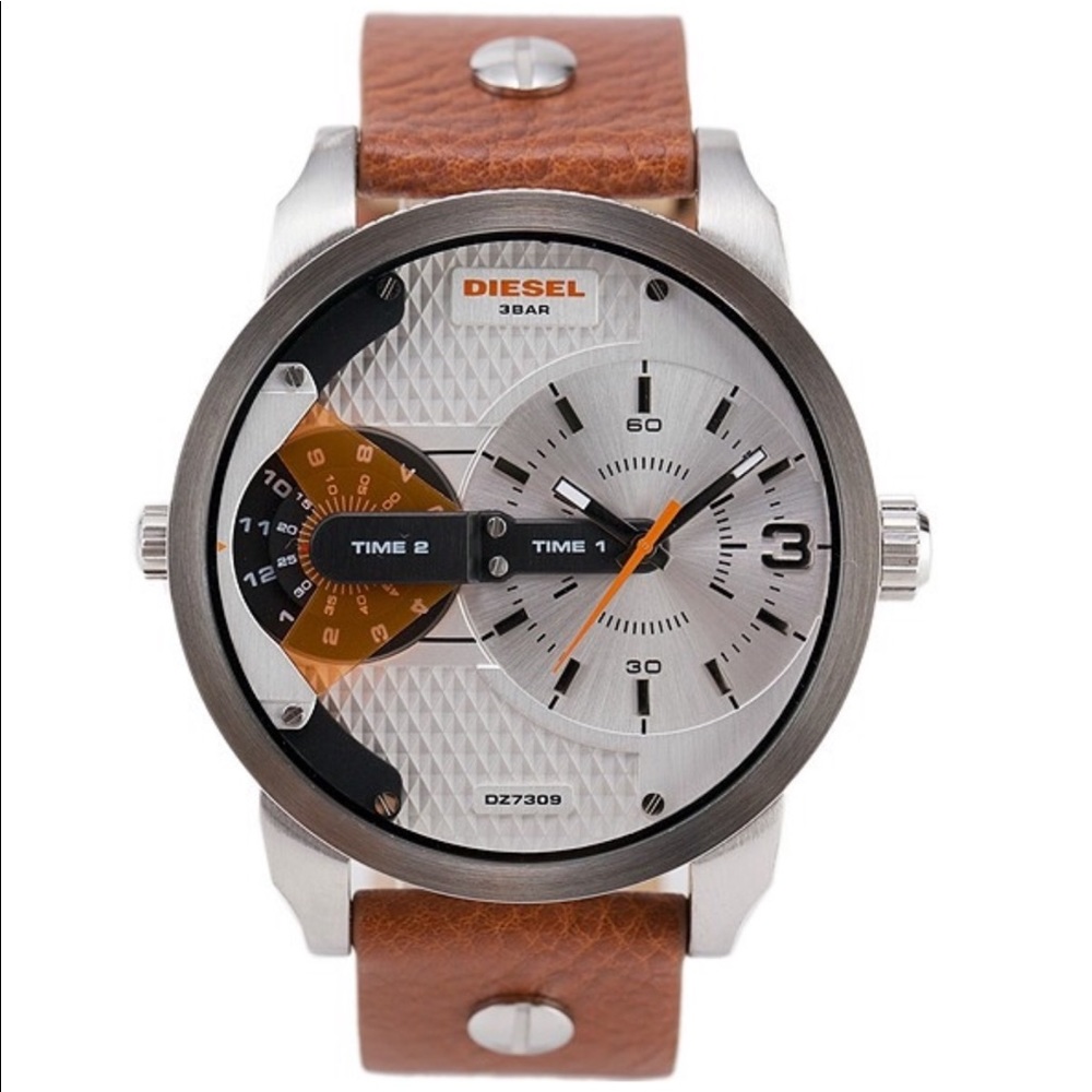Diesel Mini Daddy Silver Dial Watch